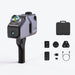 High-tech device with accessories on a white background