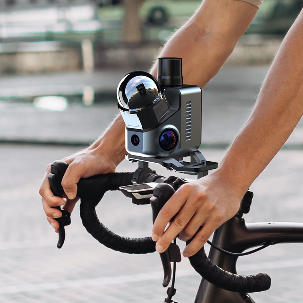 3DMakerPro Hawk LiDAR scanner mounted for mobile mapping