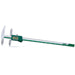 A digital caliper on a white background