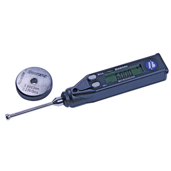 Fowler Bowers 0.089" - 0.250"/2.25 - 6.35mm MicroGage on a whie background