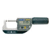 A Fowler Sylvac digital micrometer with a dark gray handle, gray and black body, and a silver anvil, shown against a plain white background.