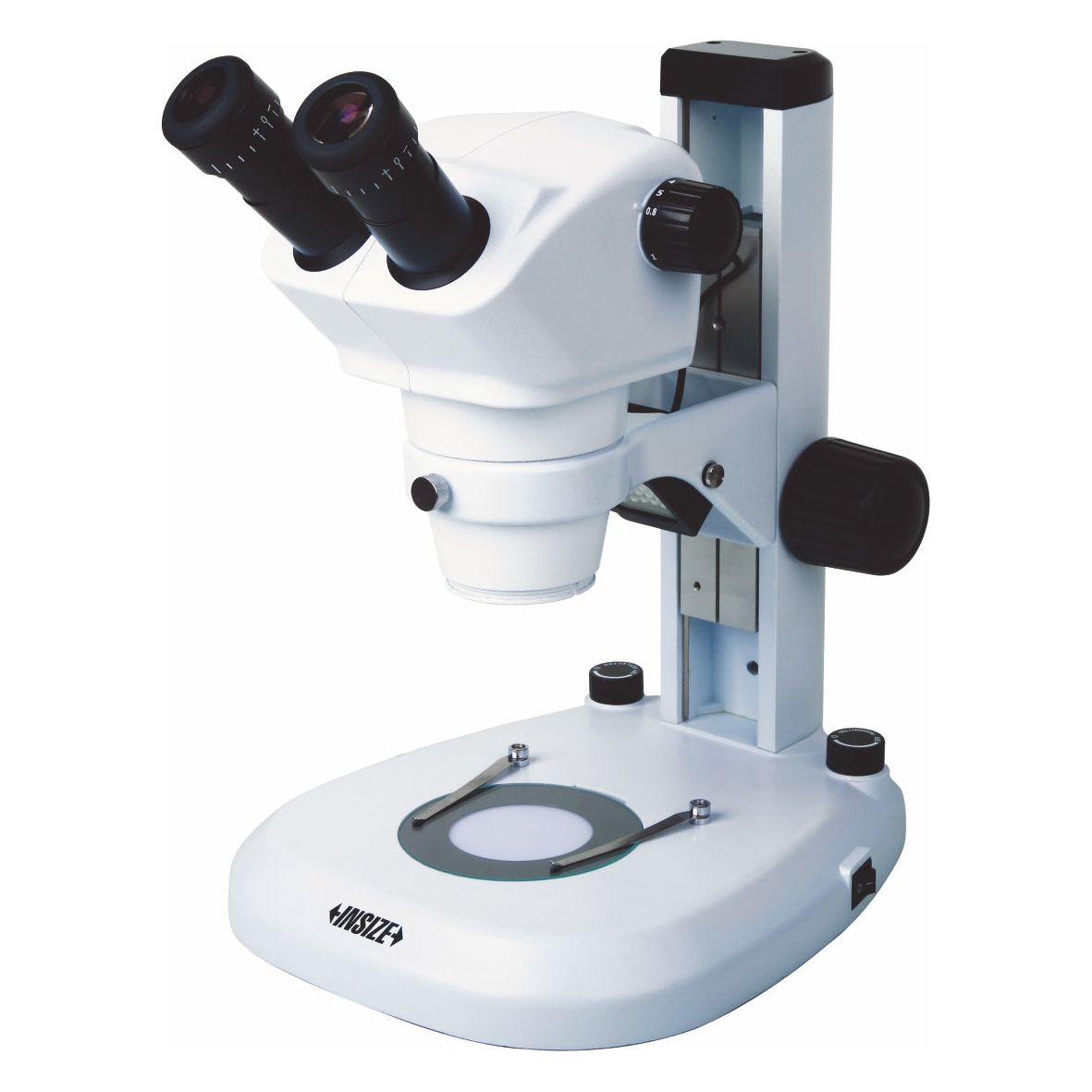 Microscope on a white background