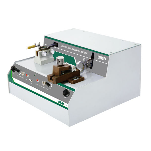 A grinding machine for calipers on a white background