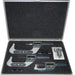 Fowler 0–4 inch Bluetooth Rapid-Mic electronic micrometer set in case on a white background