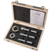 Fowler-Bowers XTA analog Holemike bore micrometer set in a case on a white background