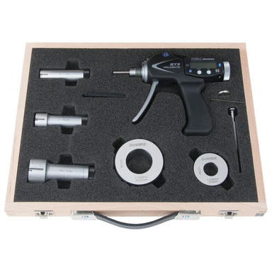 Fowler-Bowers XTH3 Holematic Bluetooth bore gauge set on a white background