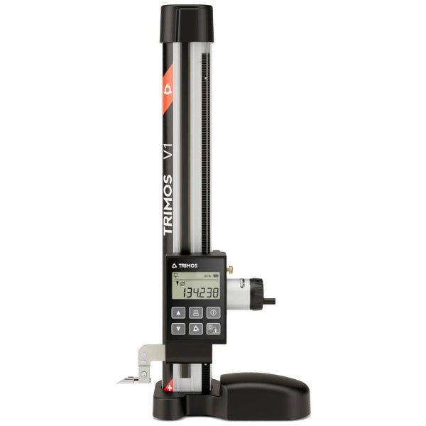 Fowler-Trimos V1 electronic height gage on a white background