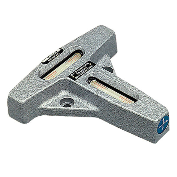 Fowler-Wyler cross test spirit level on a white background