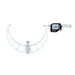 INSIZE Digital Micrometer with white frame, carbide faces and LCD reading 250.000 mm on a large snap gauge