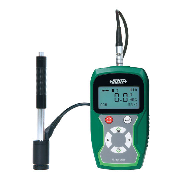 INSIZE portable Leeb hardness tester with Bluetooth and printer on a white background