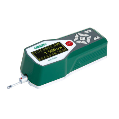 INSIZE portable surface roughness tester on a white background