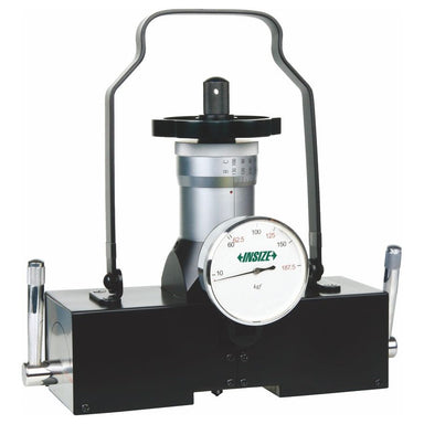 Insize mechanical device with gauge on a white background