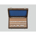 Mahr MarGage gage block set in a fitted wooden case on a white background